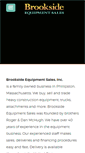 Mobile Screenshot of brooksideequipment.com